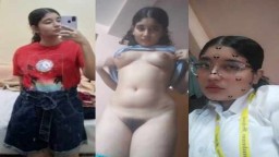 Desi Cute Chubby girlfriend Showing Her Nude body to Lover