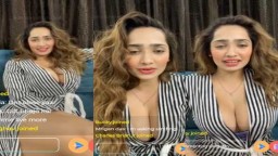 Aditi Mistry Showing Huge Cleavage to Fans in Latest Live