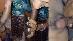 Wife giving blowjob to husband hairy dick