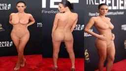 Kanye West Fiance Bianca Censori Full Nude XXX See through Grammy 2025 Red Carpet