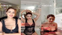 Hot Akshita Agnihotri Strip in black lingerie and Bath Live