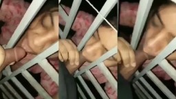 Village girlfriend sucking neighbour dick under window