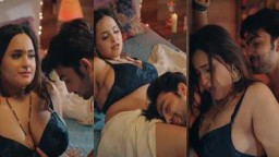 Aliya Naaz Sexy Boobs Pop out in Black Bra Hot Sex With Ex lover
