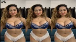 Aditi Mistry Blue Bra White Panty Hot Semi Nude Live Hot Video