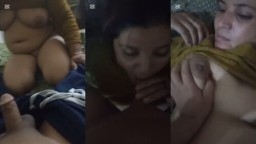 Horny Desi Wife Blowjob and Fucking
